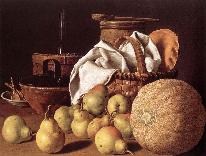 Classical Still Life, Fruits on Table
